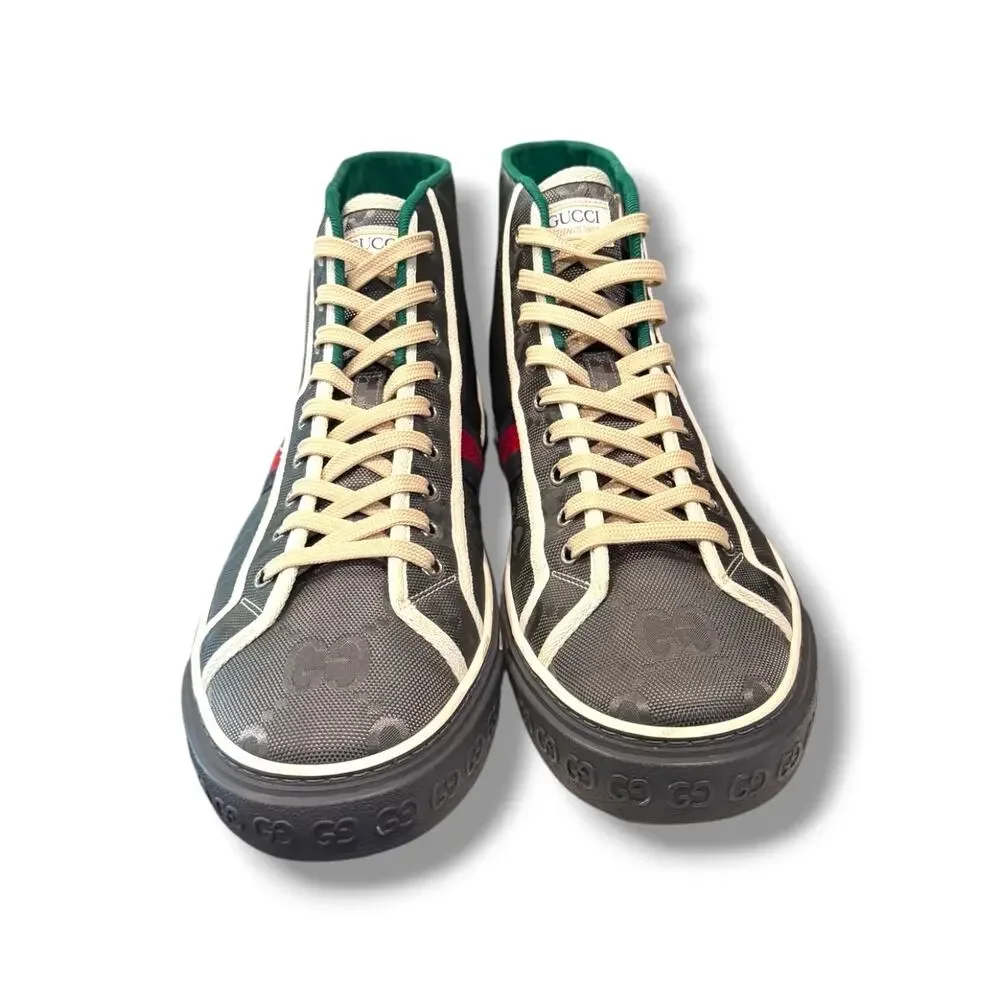 Gucci GG Monogram Off the Grid Tennis 1977 High-Top Sneaker | Size 11+G(12.5US)